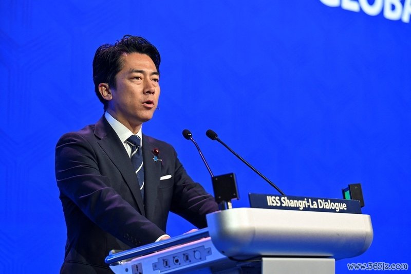5月31日,日本隆广宽臣小泉进次郎在香格里拉对话会上发言 IC photo